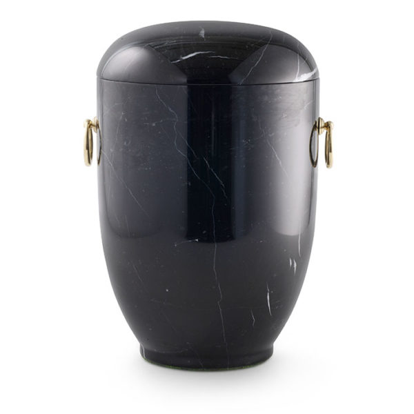 zwart marmeren urn gepolijst (130)