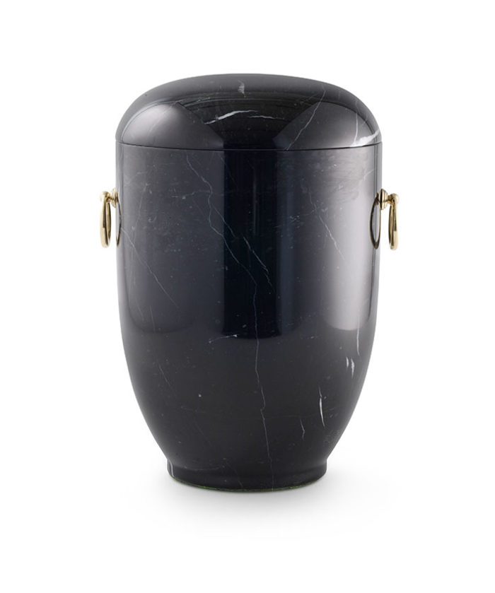 zwart marmeren urn gepolijst (130)