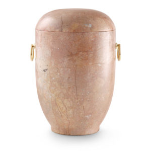 natuurstenen urn rosa marmer (131)