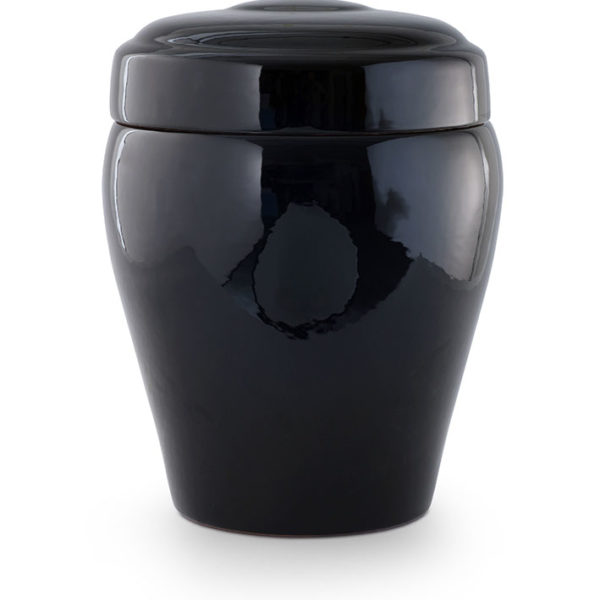 keramische urn zwart zijdeglans (4)